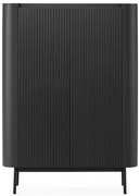 Fekete szekrény 100x140x40 cm Willa – MOME