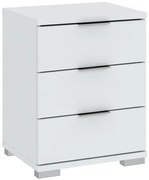 Háromfiókos Kis Szekrény Fehér Színben. PRAGA 42x46x61 cm.