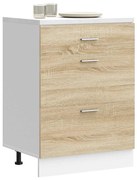 “Lyon” konyhai alapszekrény Sonoma Oak Engineered Wood