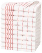 ARÔME HOME Konyhai törölköző, piros, 50 x 70 cm,10 db-os szett