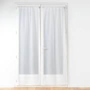 Fehér mikroszatén fényáteresztő függöny szett 2 db-os 70x200 cm Voiline – douceur d'intérieur