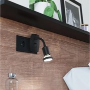 Eglo 300913 - PARRINI konnektorba dugható LED lámpa 1xGU10/4,5W/230V fekete