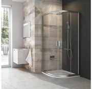 Ravak 3B270U00Z1 - négyrészes negyedköríves BLIX zuhanykabin 90x90cm matt króm