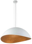 SOLARIS függeszték 1xE27/60W/230V fehér/réz, kábellel