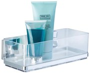 WENKO 22692100-Polc VACUUM-LOC QUADRO ED 25,5x14 cm ezüst/átlátszó