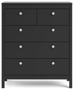 Fekete magas komód 82x99 cm Madrid – Tvilum