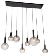 Design lógólámpa fekete füstüveggel 8 lámpás - Chico