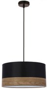 Csillár zsinóron PORTO 1xE27/60W/230V fekete/barna