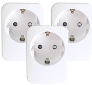 Immax NEO 07761C - 3 db-os szett: NEO LITE okos konnektor, 3680 W / 230 V / 16 A, Wi‑Fi, Tuya, SCHUKO