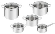 Tefal - Lábaskészlet 10 db COOK EAT rozsdamentes
