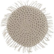 Kerek dekoratív párna TUFO 45 cm, szürke