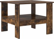 vidaXL Dohányzóasztal Füstölt tölgy 57 x 55 x 45 cm Faanyag