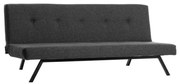 LOKO kétüléses kanapé sötétszürke
