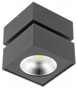 Lámpa Mennyezeti BIANCO 15W 1500lm, AC220-240V, 50/60 Hz, PF>0,5, Ra≥80, IP20, IK06, 36°, 4000K, kocka, fekete