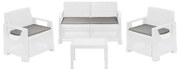 Varenna 4 személyes Kerti Bútor szett Fehér X