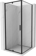 Mexen Exo nyíló zuhanykabin 90 x 90 cm, átlátszó, fekete - 819-090-090-70-00