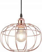 Függő mennyezeti lámpa E27 Viela réz drótgömb Gtv Dekor