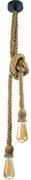 LED Csillár zsinóron ROPE 2xE27/10W/230V