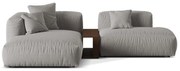 Világosszürke moduláris sarokkanapé (bal oldali) Martina – Micadoni Home