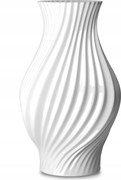 Lyngby Porcelain Twist Virágváza 25 cm Fehér