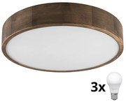 Brilagi - LED mennyezeti lámpa CARVALHO 3xE27/60W/230V tölgy-dió, átm. 47 cm