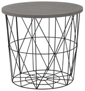 Mariffa II dohányzóasztal, szürke / fekete