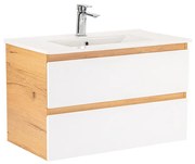 Vario Forte 80 alsó szekrény mosdóval tölgy-fehér