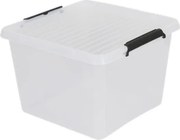 Tároló doboz fedél 32 liter átlátszó Holly