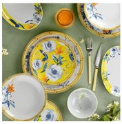 50 darabos színes/porcelán étkészlet