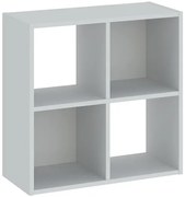 Könyvespolc 4 Rekeszes Fehér Színben CATCHY 61,5 cm