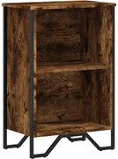 vidaXL füstös tölgy színű szerelt fa könyvszekrény 50 x 31 x 74,5 cm