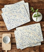 Pimpernel elegáns fűzfa levelek fűz kék alátét nagy asztal