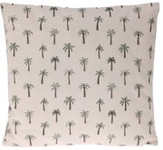 Pálmák párna bézs, 45 x 45 cm