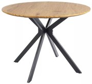 Aster étkezőasztal 100 cm, tölgy / fekete