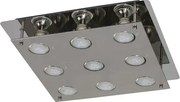 Beltéri mennyezeti lámpa gu10 9x15w füstszínű naomi