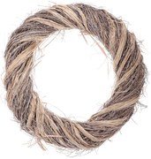 Szálas koszorú szürkésbarna, átmérő 50 cm