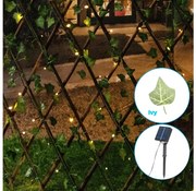 Aigostar - LED napelemes lánc 148 LED/2x1,2m IP65 meleg fehér ivy