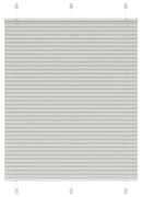 pliszírozott redőny világosszürke 110x150 cm szövetszélesség