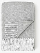 Goldea pamut takaró mozaik - világosszürke 140 x 200 cm