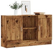 antik fa színű szerelt fa tálalószekrény 120 x 30,5 x 70 cm