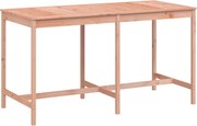 vidaXL tömör duglászfenyő kerti asztal 203,5x90x110 cm
