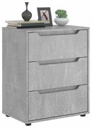 VISNES betonszürke szerelt fa tálalószekrény 60x40x73 cm