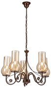 Brilagi Brilagi - LED Csillár láncon COTTAGE 5xE14/40W/230V barna BG1514A