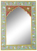 Kézzel festett népies virág motívumos fali tükör