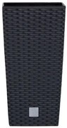 Prosperplast Rato Square kaspó antracit 20 x 20 x 37,6 cm