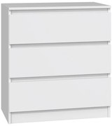 M3 70 fiókos szekrény, fehér