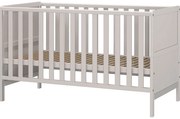 Krémszínű tömörfa babaágy 70x140 cm Alkmaar – Germania