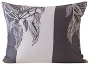 Mikroszálas párnahuzat TIRSO 50x70 cm, szürke-fehér