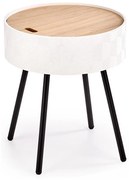 Kávésasztal AURA 45x38 cm fehér/fekete/bézs