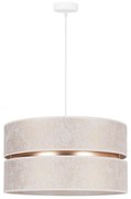 Duolla - Csillár zsinóron DUO 1xE27/15W/230V átm. 40 cm fehér/arany